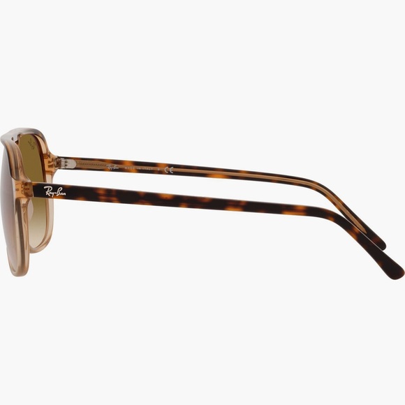 Ray-Ban Bill 56mm Gradient Square Sunglasses in Transparent Brown - Picture 3 of 10